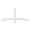 Ekena Millwork Bellingham Architectural Grade PVC Gable Bracket, 72"W x 33"H x 4"D x 4"F, 11/12 Pitch GBP072X33X0404BEL00 - alternate 3